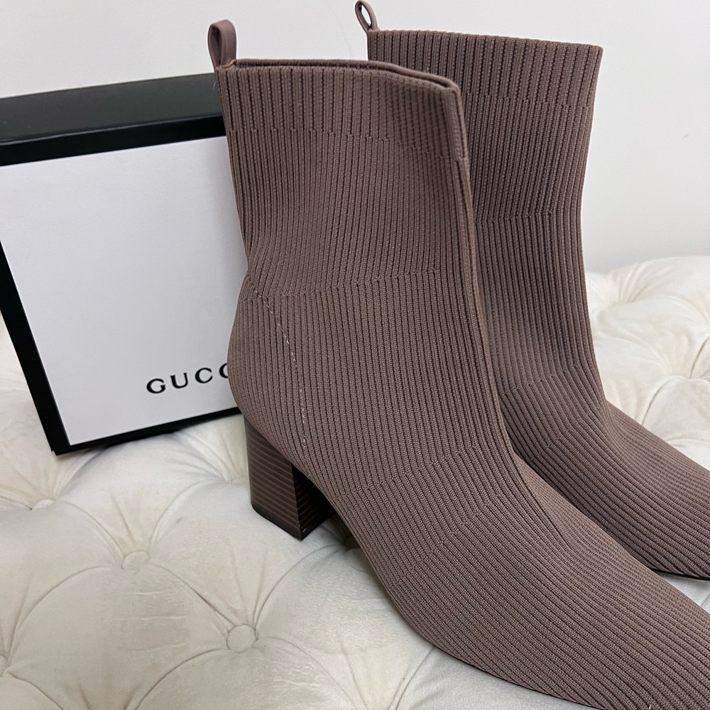 Nude/Taupe Lux Cloth Bootie